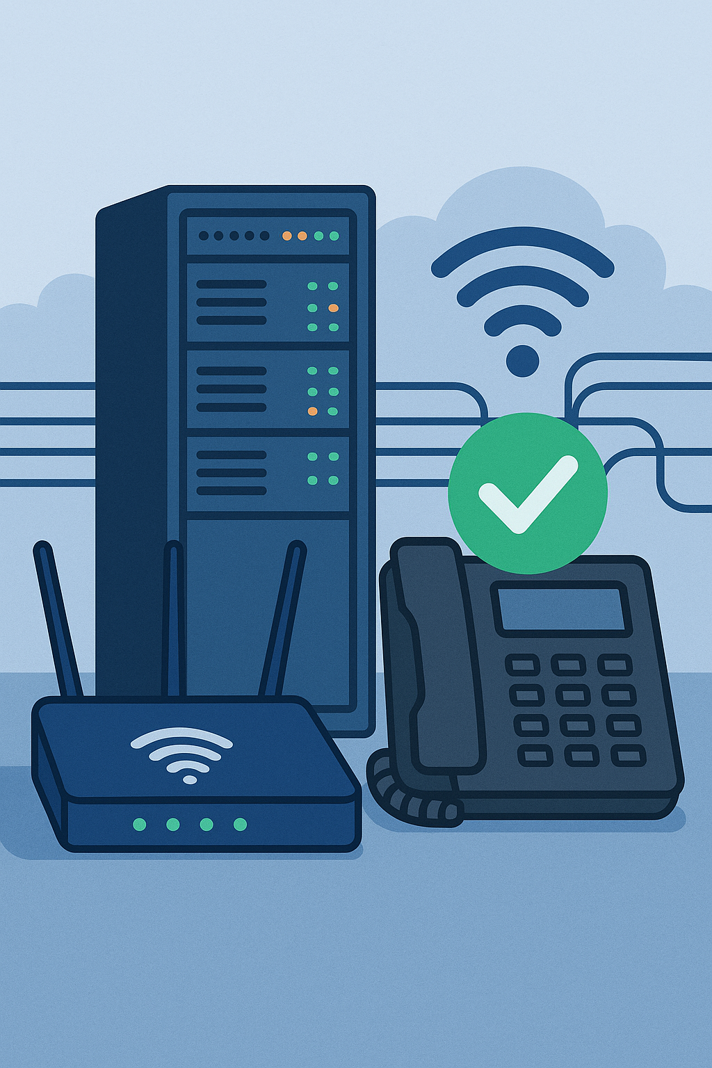 Office Wi-Fi, PBX, standardized LAN